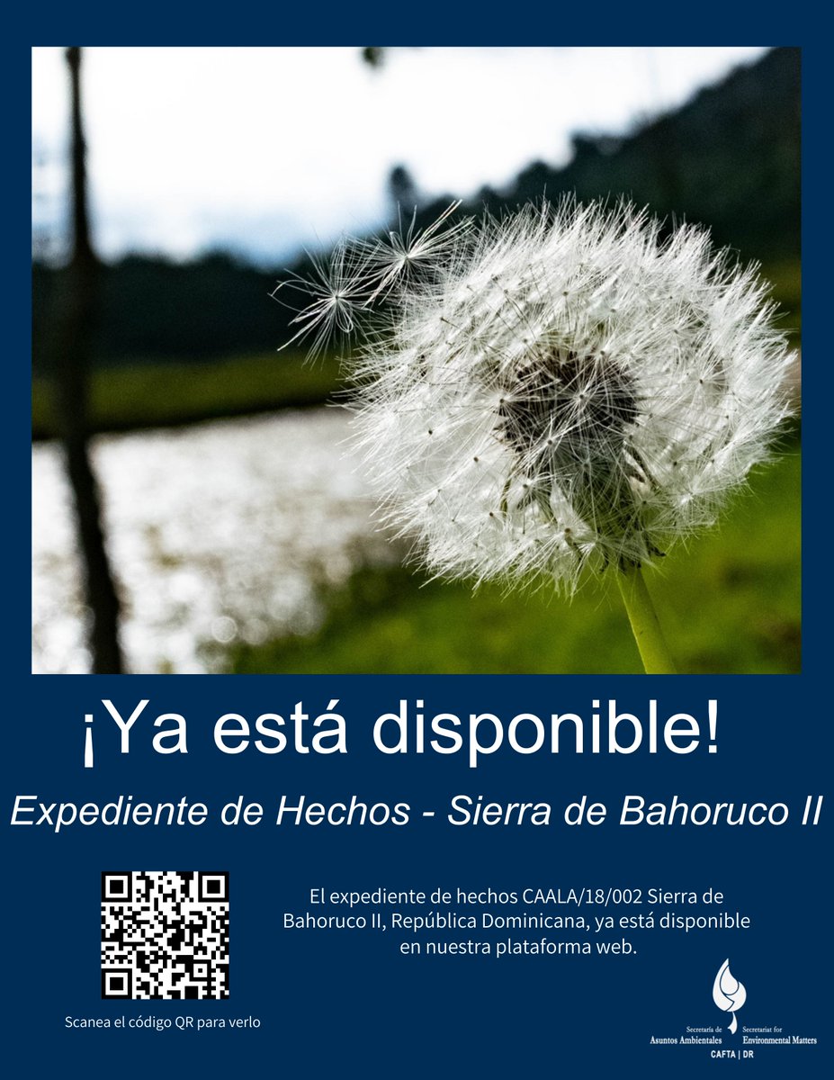 Ingresa a nuestro sitio web para conocer el nuevo Expediente de Hechos de la Secretaría de Asuntos Ambientales:
Sierra de Bahoruco II