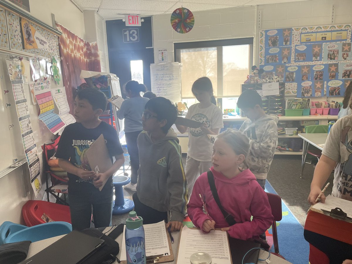 Using tools to find equivalent fractions and going on a science scavenger hunt around the classroom! <a href="/CCSD59/">CCSD59</a> <a href="/D59Byrd/">Admiral Byrd Elementary</a> #TogetherWeCan #d59learns