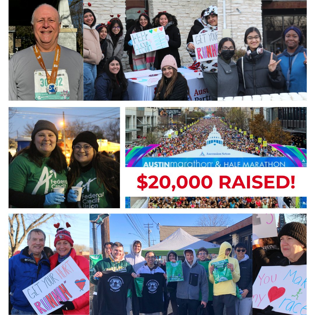 We ran the miles (and the numbers) & thanks to you, the 2024 @austinmarathon was a big success! 🥇5 #TeamAPIE Runners ♥️ 92 Volunteers 🙌28 Team Fundraisers 💸48 Marathon Donations (and counting!) Together, we've raised $20,00 so far to serve @AustinISD students!