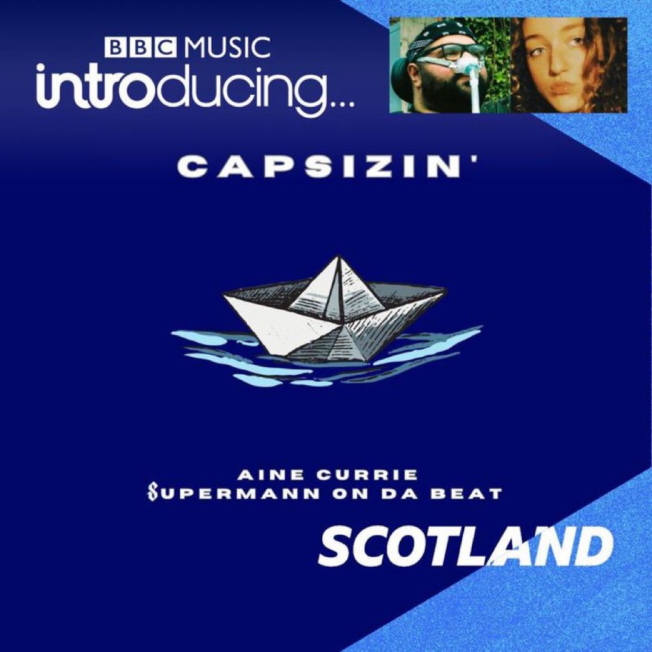 Thanks so much <a href="/phoebeih/">Phoebe Inglis-Holmes</a> @bbcradioscot <a href="/bbcintroducing/">BBC Music Introducing</a> for playing mine and <a href="/asksupermann/">Sanjeev / Supermann 🏴󠁧󠁢󠁳󠁣󠁴󠁿🇮🇳</a>  ‘s track tonight on the track of the week compilation🔥🔥🤍#capsizin #NewMusic #bbcintroducingscotland