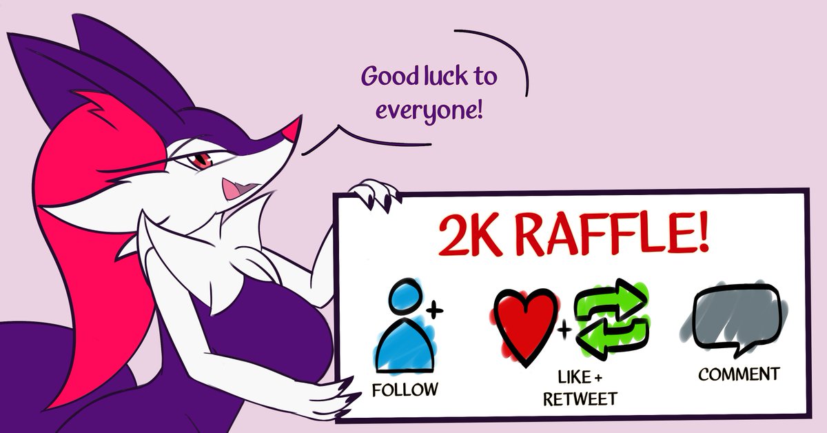 🎉2k followers raffle!🎉
Winner will receive a shaded drawing NSFW or SFW✨

Rules 🗒️
✔️Follow, Like &amp; RT this tweet
✔️Reply with the character you want (Pokemon, AC, Digimon or your own oc)

⚠️Raffle ends on March 10th!

Good luck to everyone! ✨