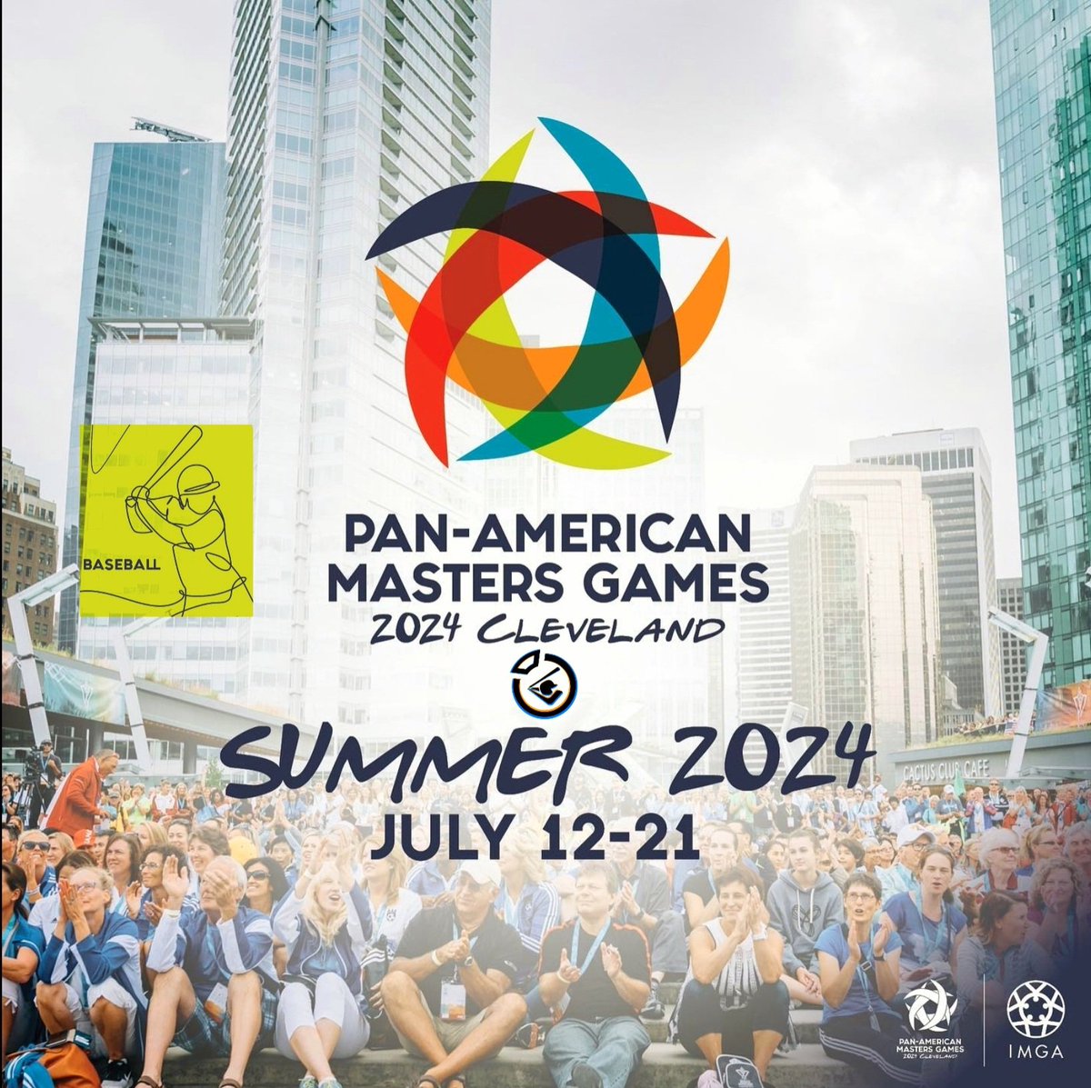 Honored I was asked & stoked to be part of this! 
@CLEmasters2024 Pan-American Masters Games: 
For the first time ever, the Olympic-like sports festival for Masters Athletes comes to the United States in #Cleveland, #Ohio. 💪🏼⚾️🇺🇲🥇
#Baseball  #CLEMasters2024 | #ThisIsCle | #PanAm