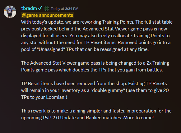 Llama_Train_S's tweet photo. Introducing our new Training Points system!
#LoomianLegacy https://t.co/Yar31nuvm7