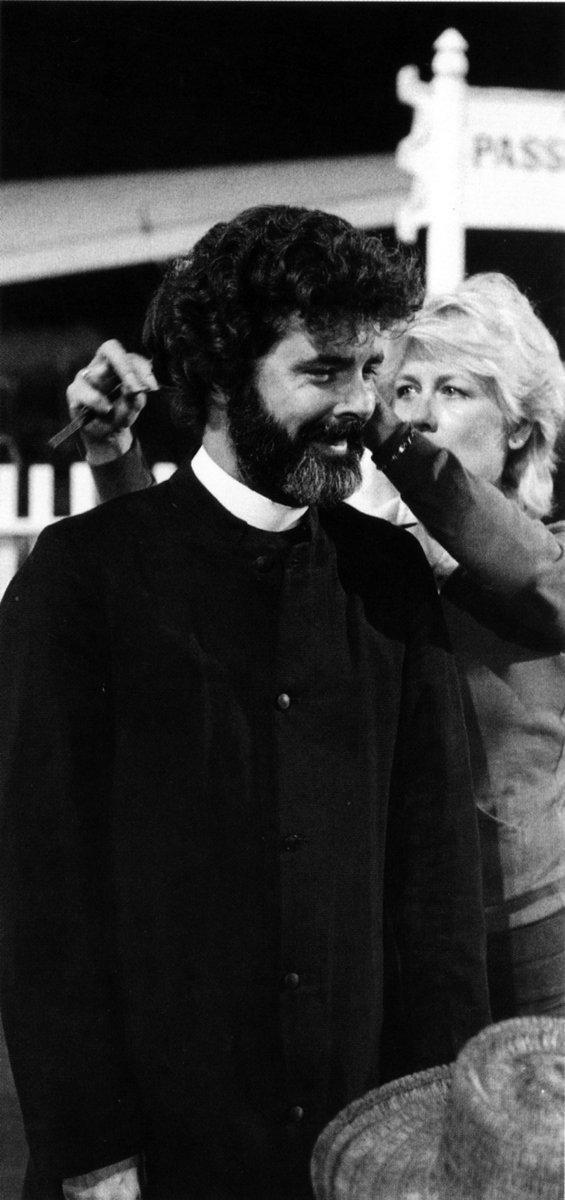 Barnett_College's tweet image. #ToD 
The Hamilton Base shoot had a privileged list of extras. From actor Dan Aykroyd, who played Weber behind a big mustache and terrible English accent, to Harrison Ford's personal trainer in the film, the renowned Jake Steinfeld, who was a brawny porter. Spielberg, Lucas, 1/2