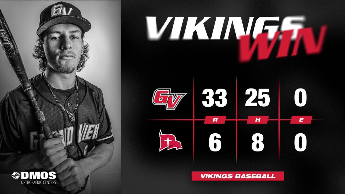 ⚾️| FINAL | GVU 33 - NWC 6

The Vikings beat the Raiders in game 1!

Connor Canny was 4-6 with 12 RBIs!

#Voyage2Viktory