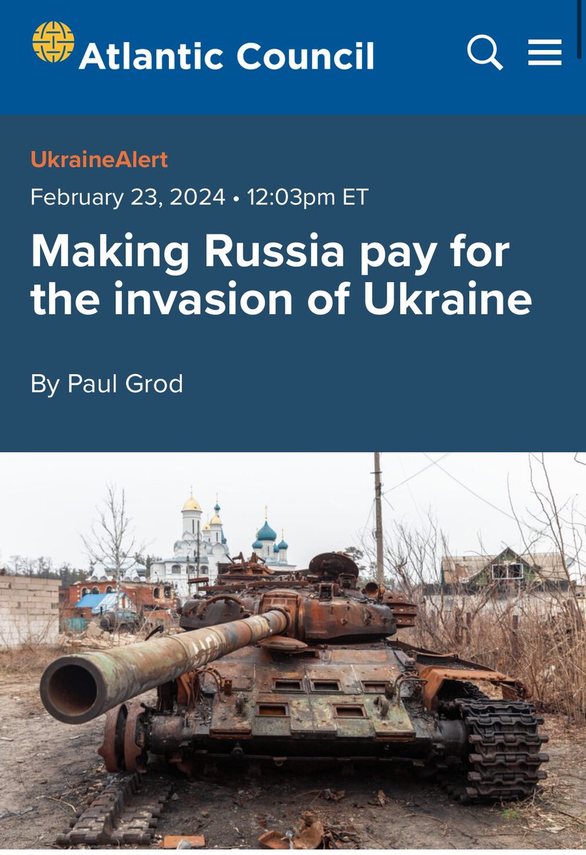 UWC President has called on Western countries to seize frozen Russian assets. This appeal is outlined in his column for the Atlantic Council. Read: shorturl.at/vyR57