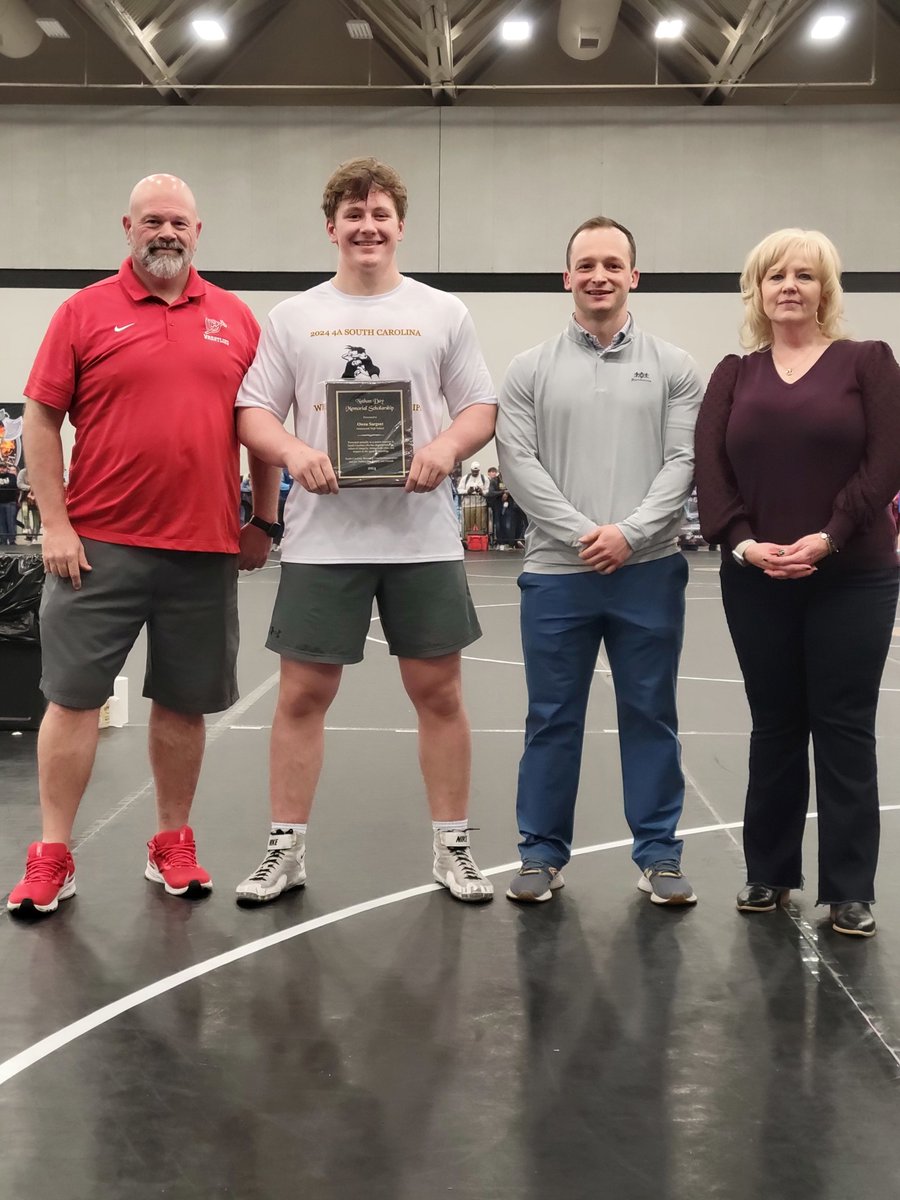 Congratulations to Greenwood's Owen Sargent on winning the 3rd Annual Nate Day Scholarship!