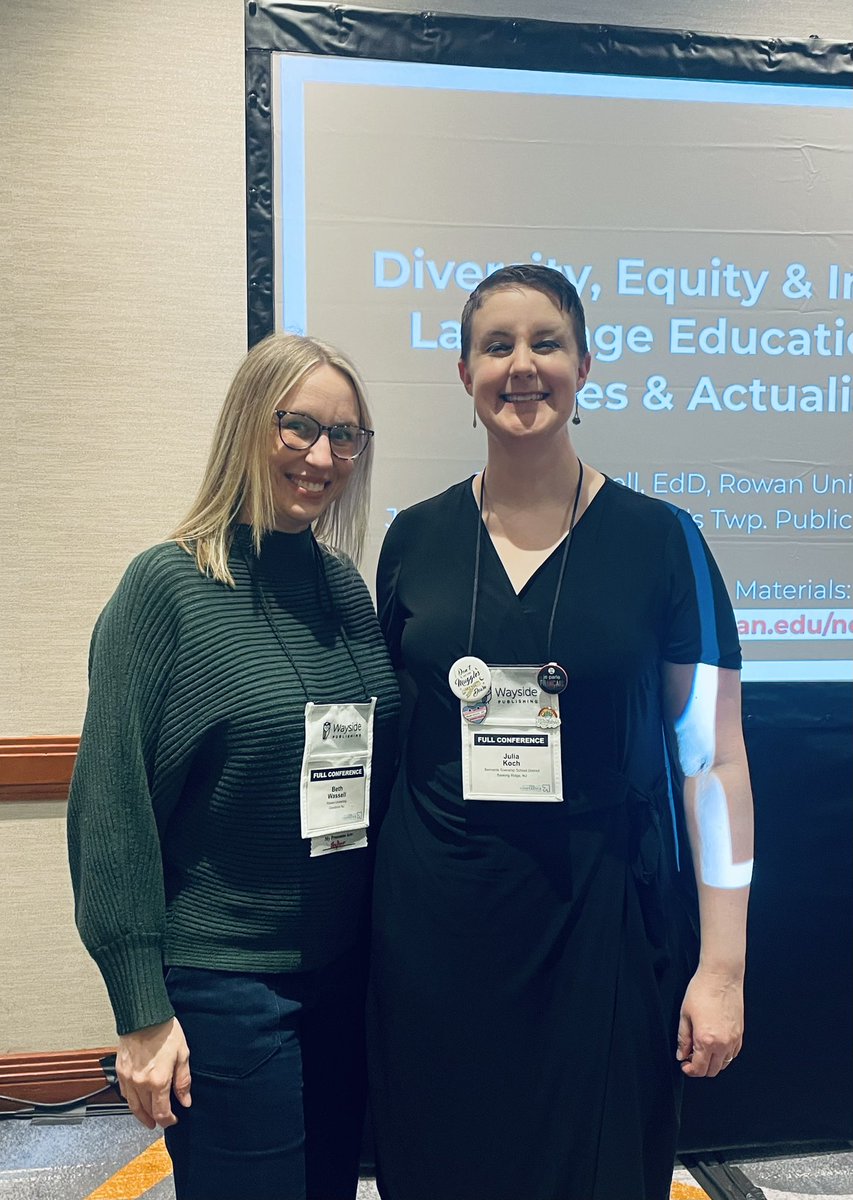 If you missed my presentation @nectfl with <a href="/mmekoch518/">Julia Koch</a> on identifying equity &amp; inclusion issues in WL Ed &amp; actualizing change, check out our slides at go.rowan.edu/nectfl24 #nectfl24 #langchat