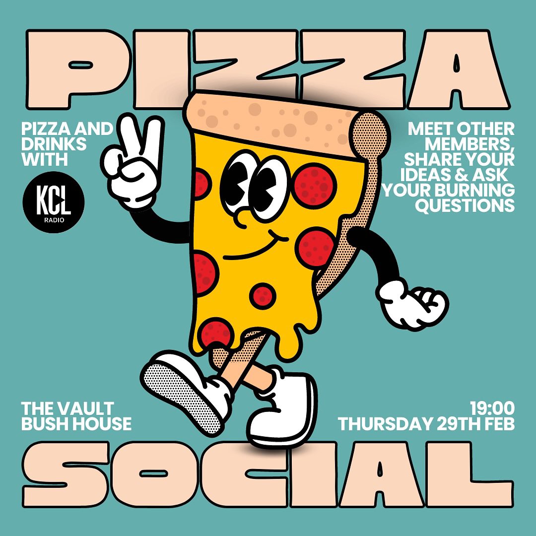 hi! our much-awaited first social of 2024 approaches!!!  🥳

it’s been a busy semester, but we can’t wait to see you &amp; chat all things radio, with a side of pizza and drinks 🥰🍕🥤🍻

📍catch us in the vault from 7pm on Fri Feb 29th to make the most of your extra leap year day 🫶