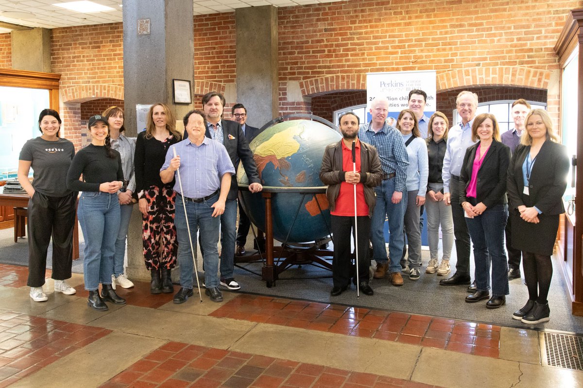 PerkinsVision's tweet photo. Perkins welcomed Amazonians from across the country to visit our Pre-Employment Program, International Scholars of the Educational Leadership Program, and Assistive Device Center. @Amazon is the lead sponsor of our #HackDisability: AI for Accessibility Hackathon this weekend. https://t.co/e7lzXZB9xi