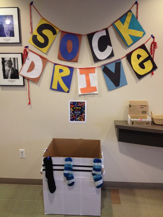 By gathering new pairs of socks, we can provide comfort and dignity to those in need, especially during the colder months. Could you host a sock drive at your place of work?