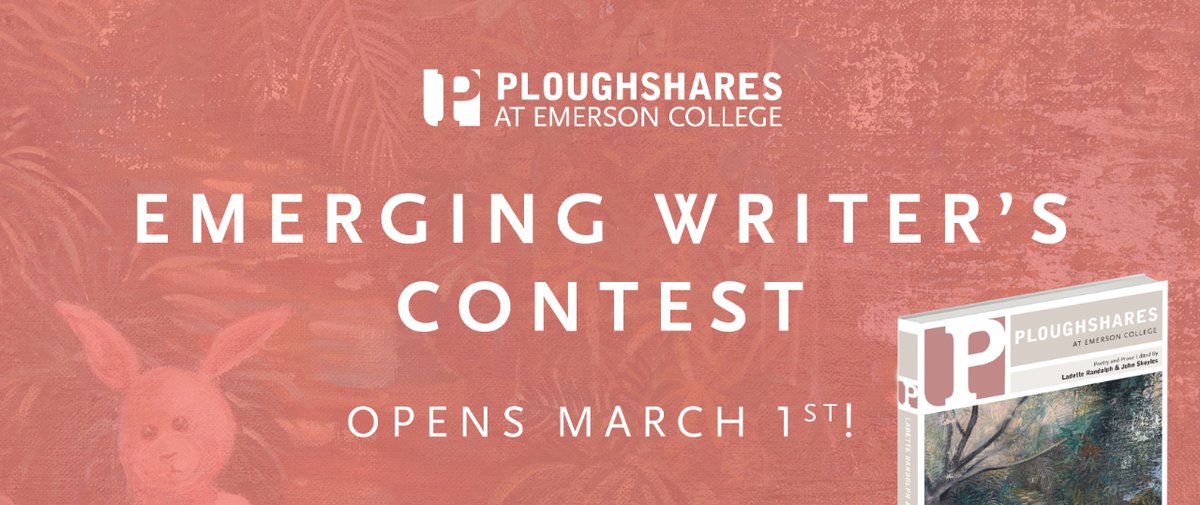 Submissions for Ploughshares' 2024 Emerging Writer's Contest open in one week! Get ready to send us your fiction, nonfiction, and poetry for the chance to win $2,000, publication in Ploughshares, and more! See our guidelines here: i.mtr.cool/movtqsveef
