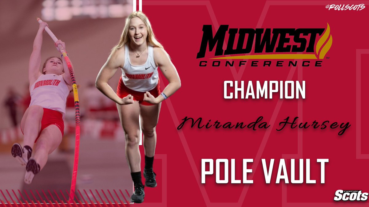 First win of the weekend! Congrats Miranda! New PR and the 6th best vault in @ScotsTFXC history! #RollScots