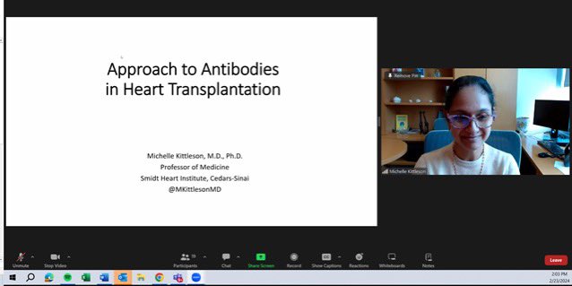 Amazing @hopkinsheart HF Grand Rounds talk on “Approach to Antibodies in Heart Transplantation” by none other than the legend @MKIttlesonMD! Always so informative, always so inspiring! #kittlesonrules @ngilotraMD @stevenhsu_md @EdKasper3 @APolancoMD @AhmetKilicMD @ChetanPasrija…