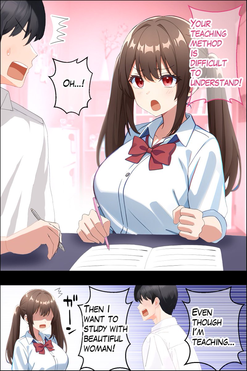 I was studying with her and we got into a fight. 