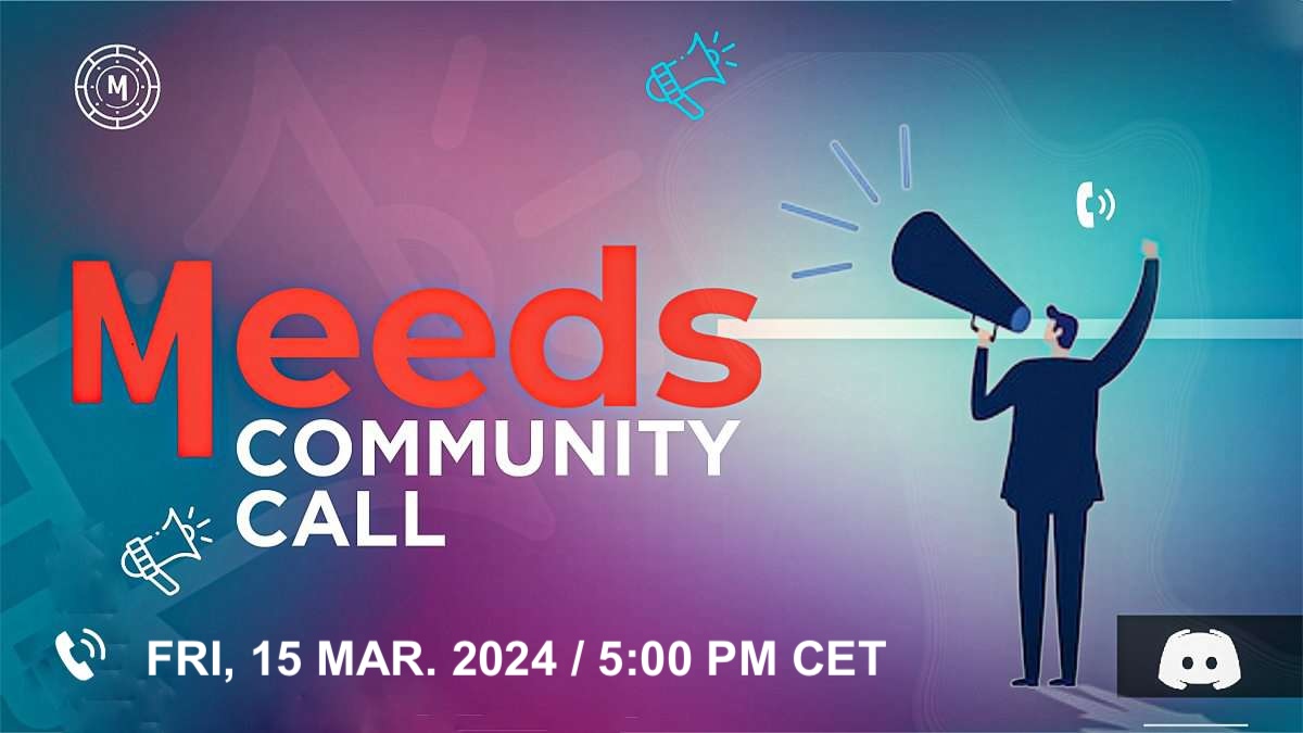 IoMeeds's tweet photo. 🔥 Our next community call is scheduled. Save the date :

🗓️ March 15 at 5pm CET

The core team will discuss the latest product updates, new contribution opportunities, and AMA with our leaders.  

🎁 for all attendees on Discord: https://t.co/CCAX9VkMmg https://t.co/3MefWJl7Vx