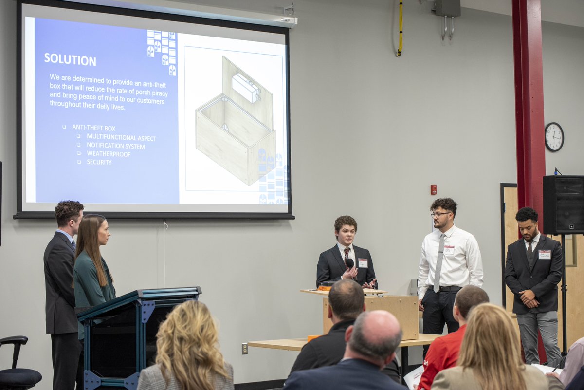 uindy's tweet photo. What sets the UIndy Engineering apart? The DesignSpine curriculum. See past DesignSpine projects and hear from real @rbasoe students at https://t.co/lQ7JF0bZZs. #uindy #uindyengineering #nationalengineeringweek https://t.co/aRB7BYsmLX