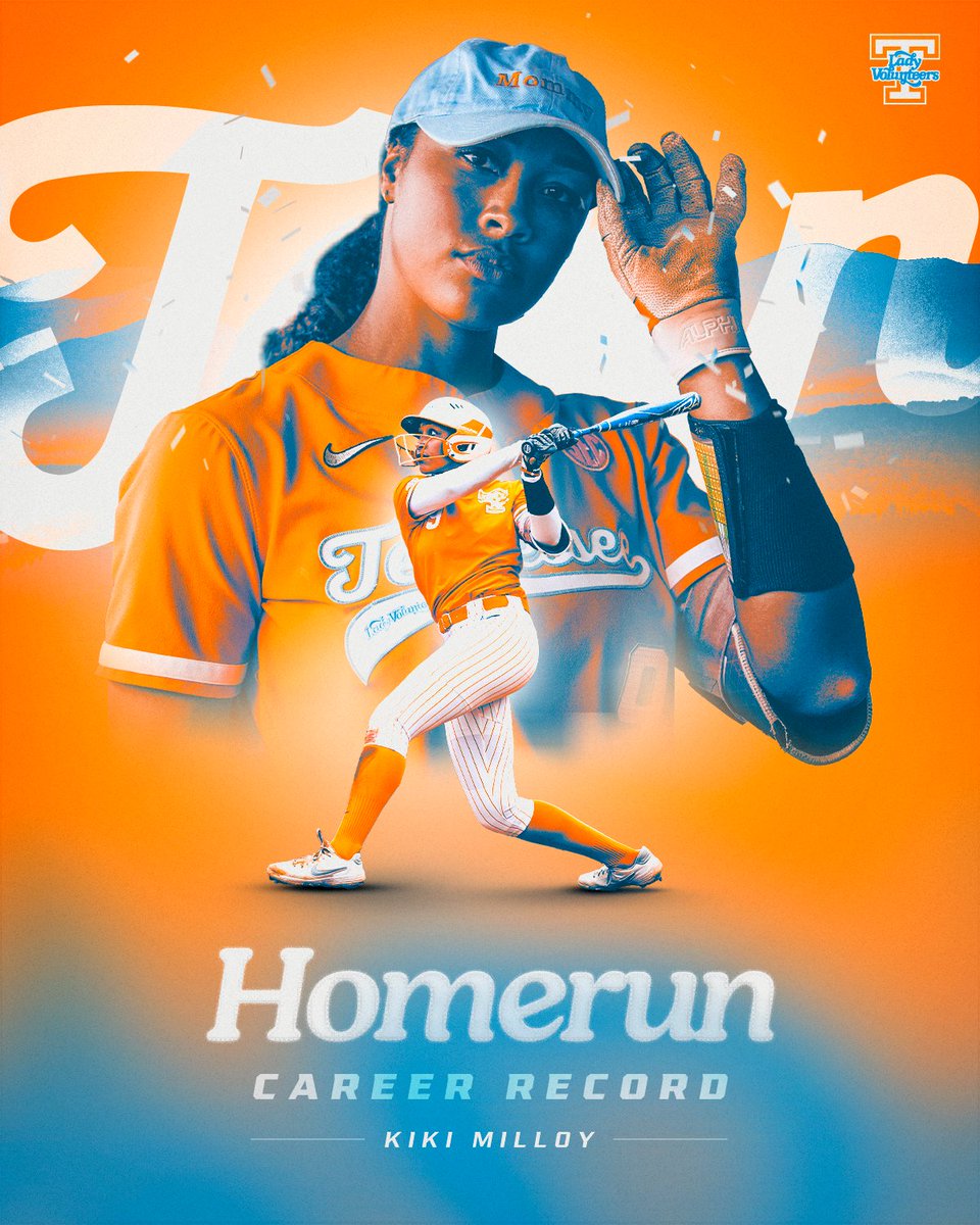 GIVE HER THE CROWN 👑 Kiki Milloy is your all-time home runs leader in Tennessee history! @KikiMilloy
