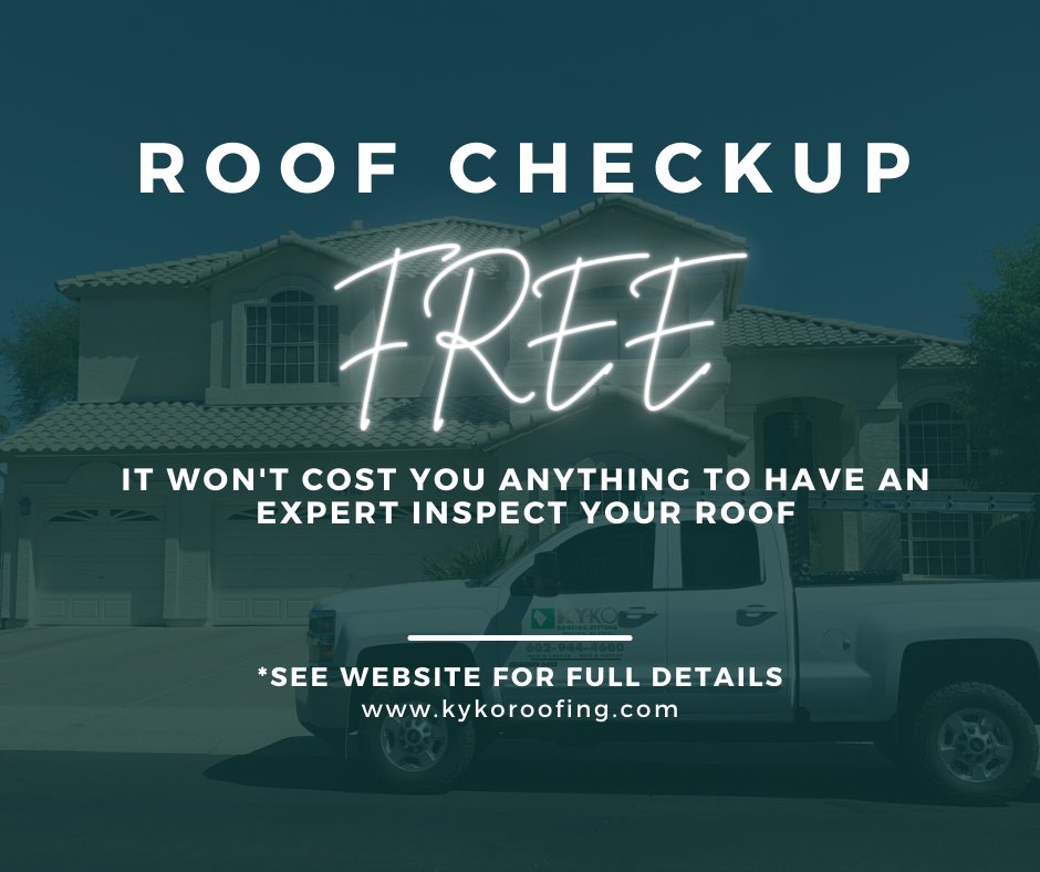 Get a FREE roof inspection from KY-KO Roofing! Ensure your roof's health without spending a dime. #RoofInspection #FreeService