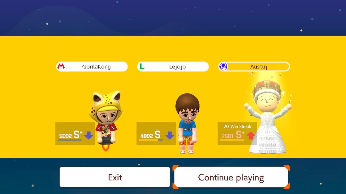 AustnTD's tweet photo. Finally REACHED 7500 IN VS &amp; With A 20 Win Streak #SuperMarioMaker2 #NintendoSwitch https://t.co/R2RESiFFrn