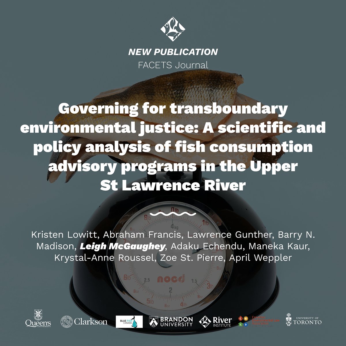 📣New publication announcement!
The River Institute's Dr. Leigh McGaughey is a co-author on a new publication that analyzes fish consumption advisory programs in the Upper St Lawrence River. Read all about it 👇
loom.ly/unVqqFc