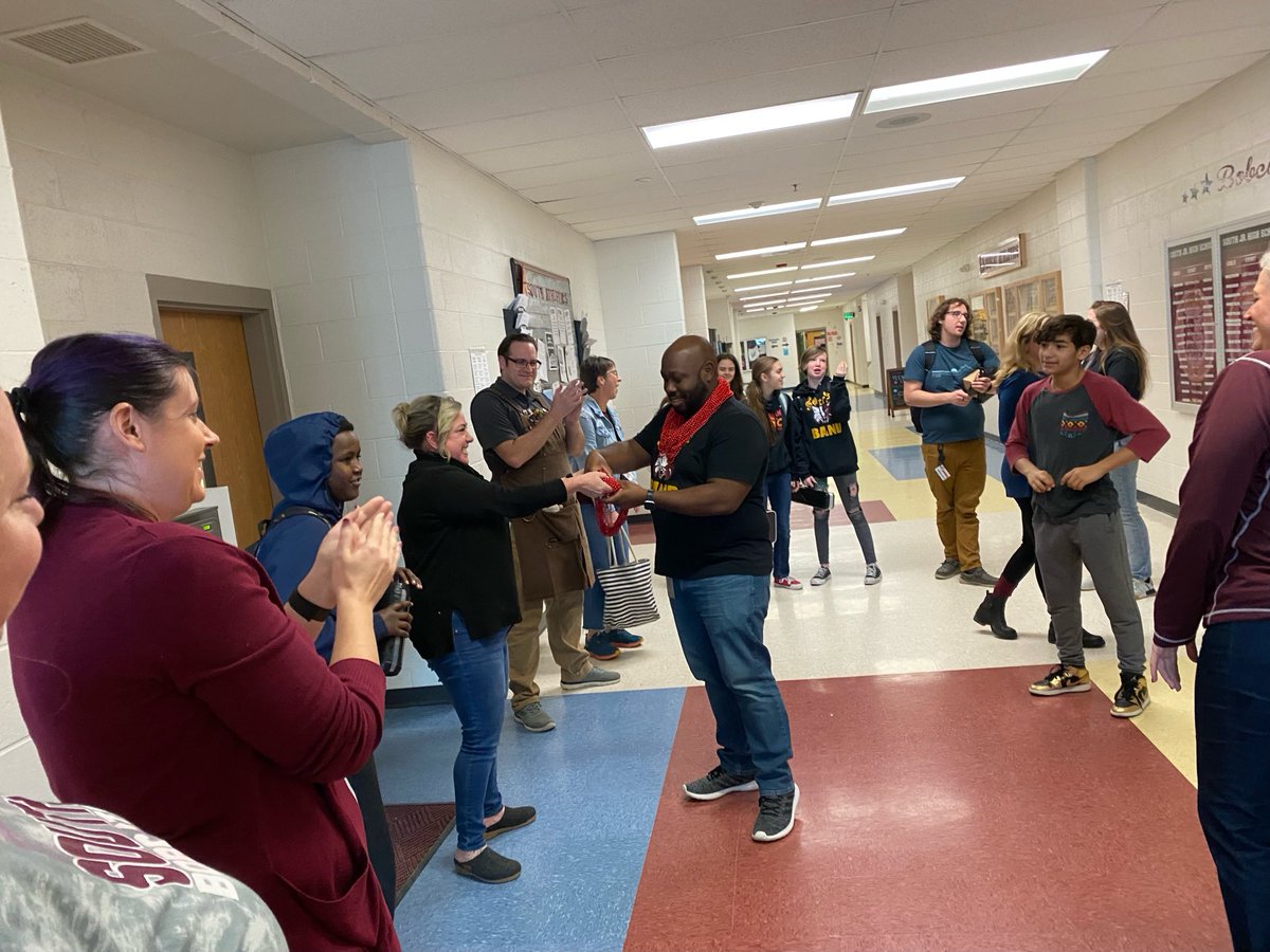 SouthBSD's tweet photo. Final round of the Rock,Paper, Scissors tournament! Go team South! https://t.co/tBVpPeV9mx