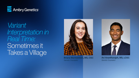 AmbryGenetics's tweet photo. Have you ever wondered how a genetic variant is classified as pathogenic or benign? Briana Marmelstein &amp; Avi Anantharajah shared the collaboration that led to a patient's CDH1 variant reclassification and new diagnosis. Find out why it can take a village. https://t.co/UICnsfk5eD https://t.co/jTw80DUZu3