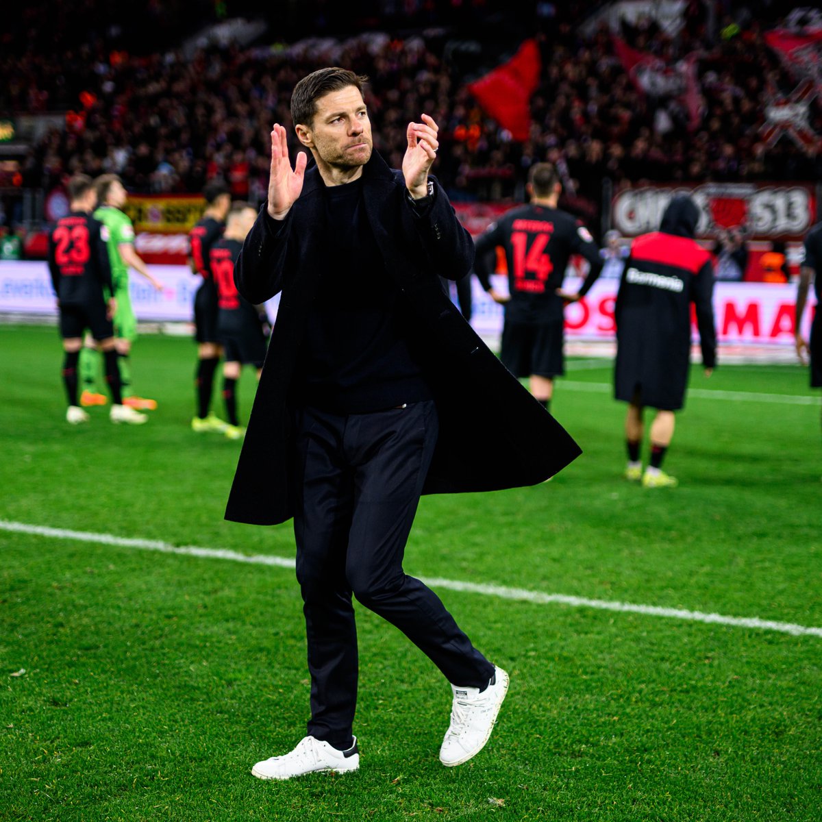 bayer04_en's tweet photo. Xabi Alonso. 
A History Maker. 😮‍💨

#B04M05 | #Bayer04 #Werkself https://t.co/yUfs6HcVi9