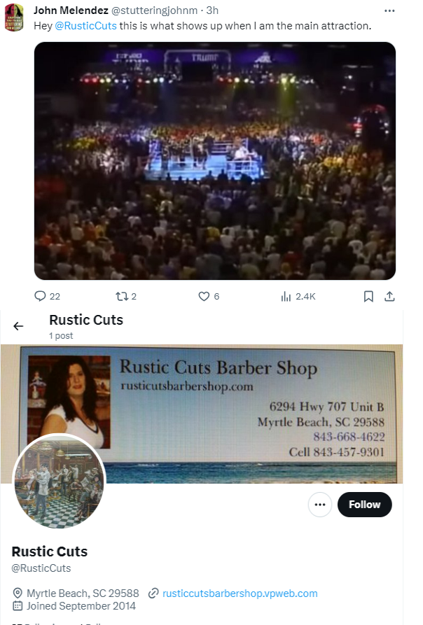 UhOhImBack's tweet image. SJ has tagged this hair cutting place.