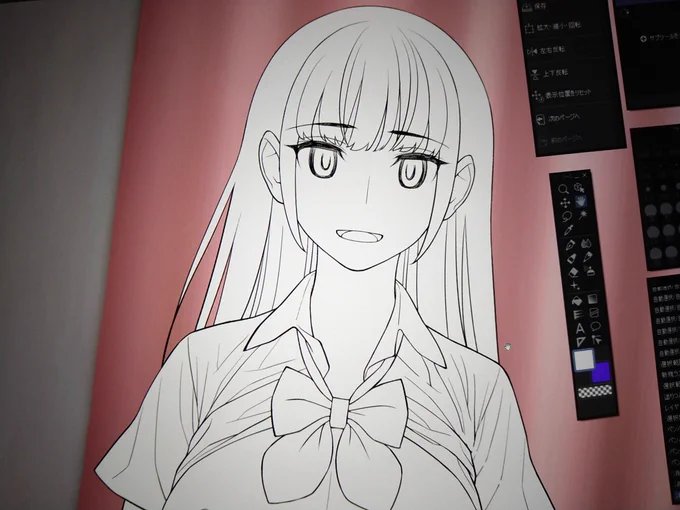 同志USSO氏が作る「極太ディルドアナニー大好き女CGアニメ」の原画描いてま〜す。 