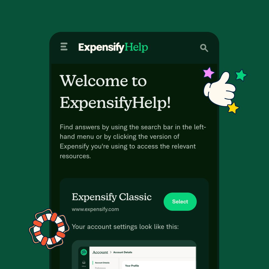 Have you seen our new help site? Check out help.expensify.com to learn more about Expensify Classic and New Expensify.