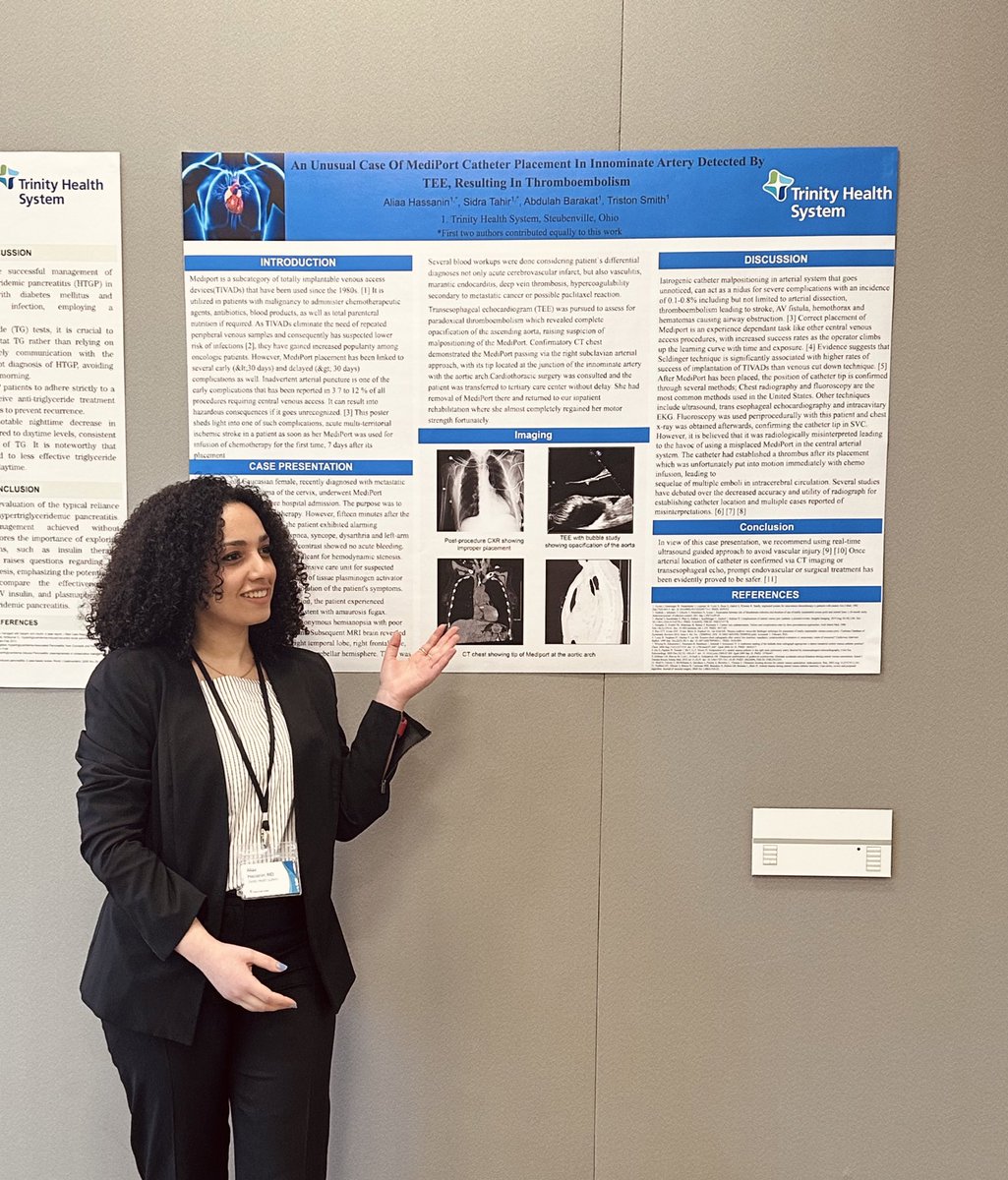 Thrilled to showcase my poster at the CommonSpirit Health 2nd Annual Cardiovascular Symposium! Grateful for the opportunity to share insights and contribute to advancing cardiovascular care. #Cardiology #Research #AmericanHeartMonth #HealthcareInnovation