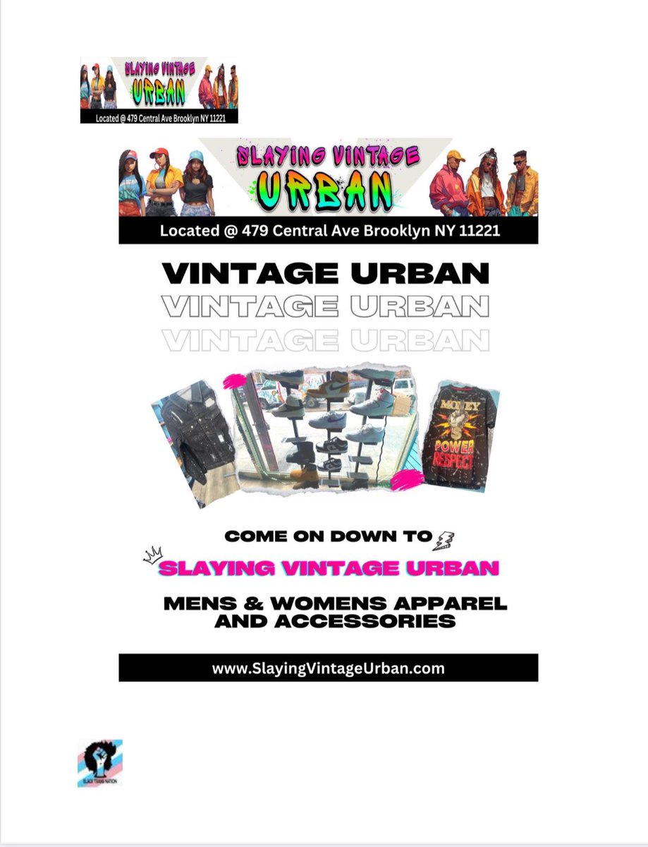 Looking for a fresh and fabulous look? Check out Slaying Vintage Urban, the new boutique that combines vintage and urban fashion with a social mission. Slaying Vintage Urban is more than just a shop, it’s a back to work program for the TGNC-LGBTQ+ community, powered by BTN.
