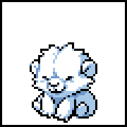 QDexGame's tweet photo. the water starters! these guys are hunters, and the pelts on their backs are part of them, with fully mobile limbs (giving the mid and final stage a total of 8 like a tardigrade). the horns on the final stage go through the eyeholes of the dark blue pelt. https://t.co/9hKoWhbJ7R