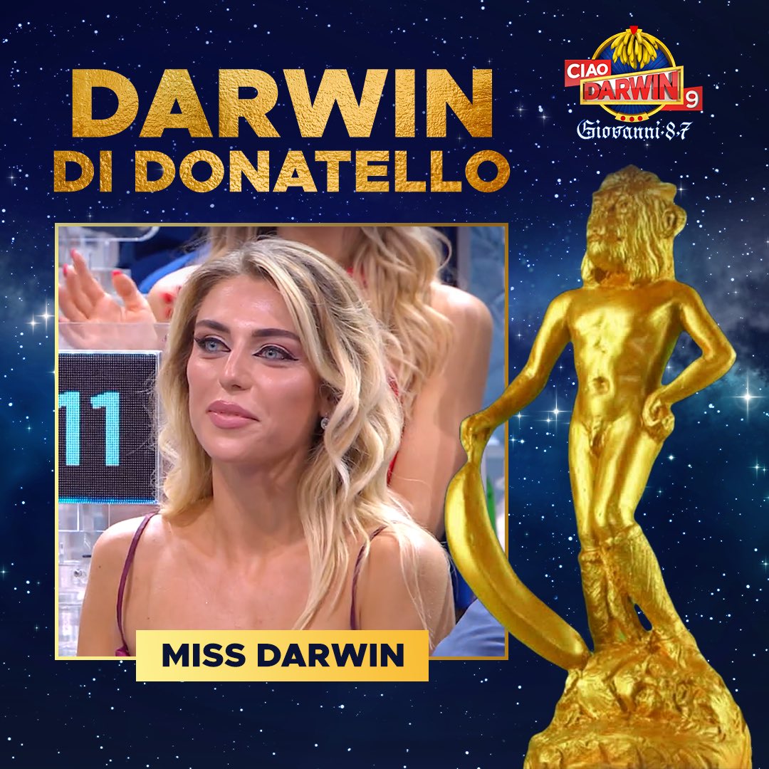 Il premio “Miss Darwin” va a… #CiaoDarwin