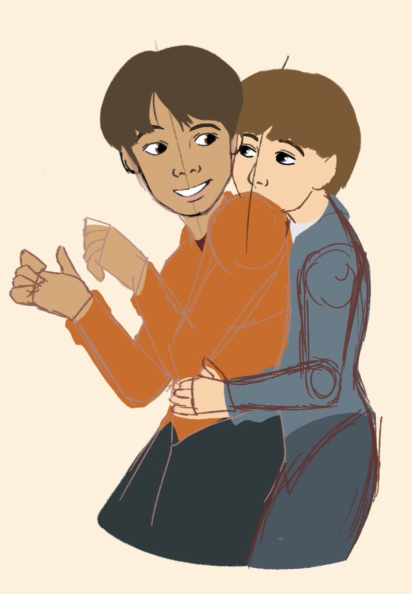 AuthorJHolbrook's tweet photo. Two characters from my new manuscript! I’m excited to write their story and seeing where they’ll go over time to me publishing it! 

(Art done by me, unofficial drafts ☺️)
#WritingCommunity #art #amwriting #WritingLife https://t.co/TTC2BRecjk