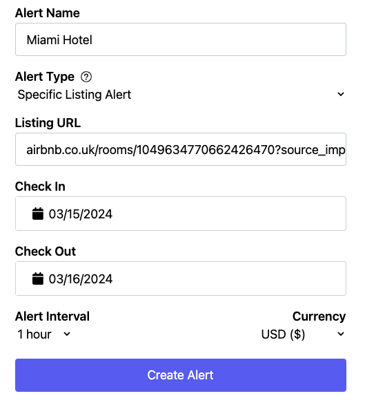Availability Alerts now live on <a href="/Alertbnb/">Alertbnb</a>.
You can now monitor specific Airbnb listings for availability and we will alert you when it becomes available.
