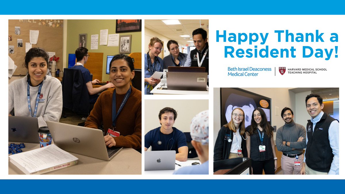 Today is #ThankAResidentDay! Please join us in thanking our @BIDMC_IM residents and fellows for everything they do to provide extraordinary care to our @BIDMChealth patients. You are all amazing 🌟