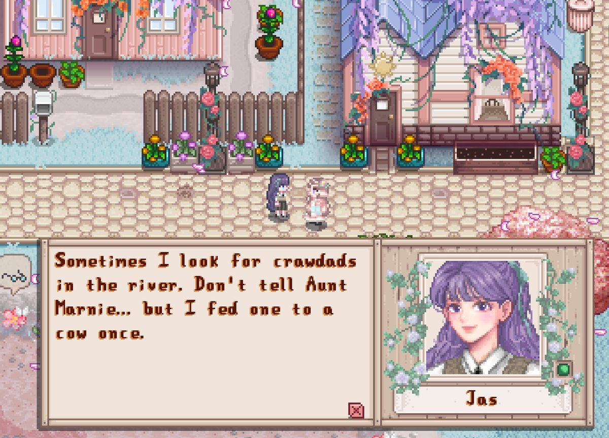 Playing around with different sprites/portrait mods... the wizard one 😭💗 