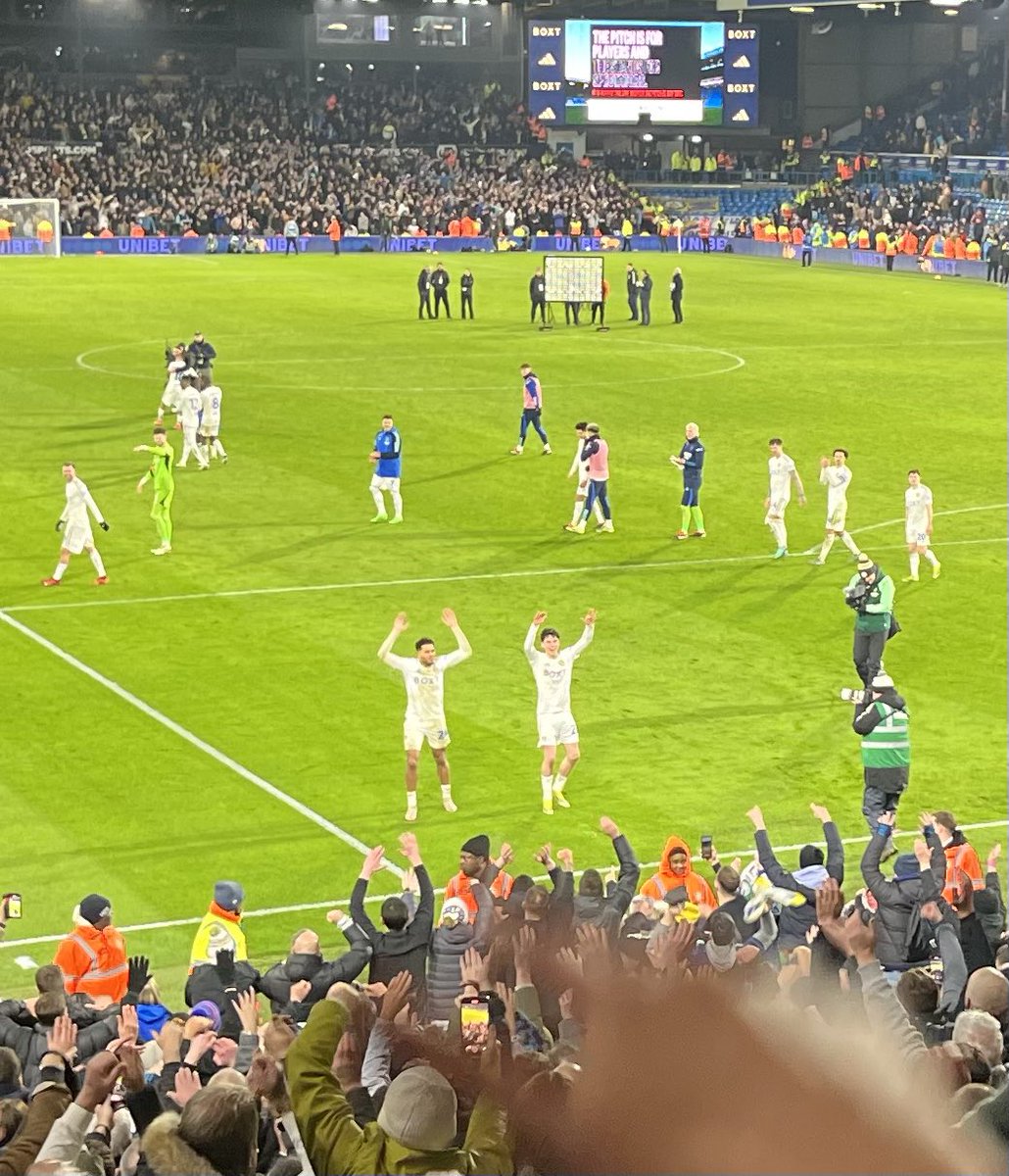 roclufc's tweet photo. Iโm gonna have to write a book about this season arenโt I! My god that was something else tonight, one for the ages #lufc #hmsptl https://t.co/b15L2b4pKo