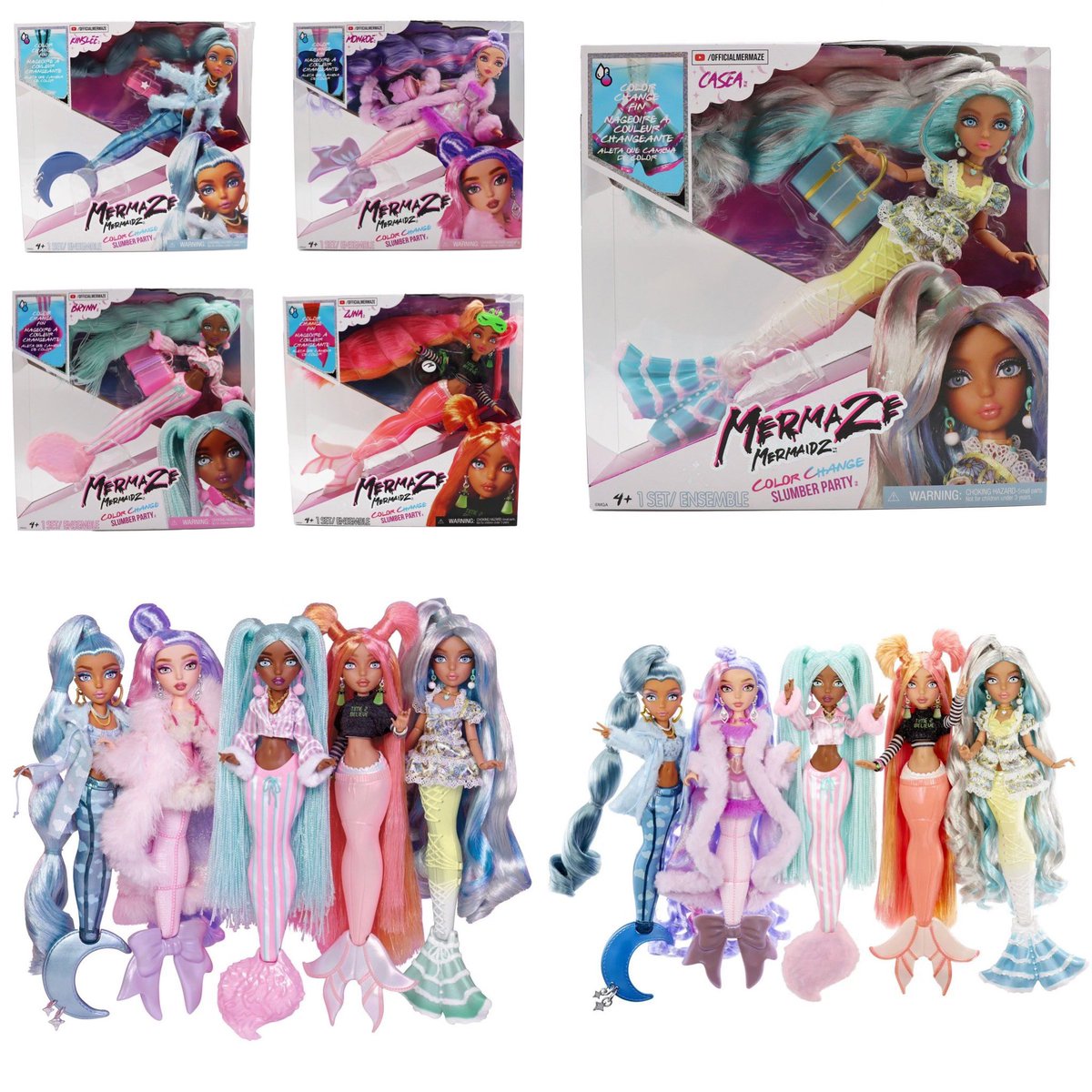 winxclubpretty's tweet image. Mermaze Mermaidz Slumber Party Colour Change dolls are here to bring the style!
Chic and shimmering, glitter and glamour...Only the most fashionable undersea looks will do at the gala and this year’s theme is slumber party!
#Mermaze #MermazeMermaidz #Mermaidz #Doll #SlumberParty