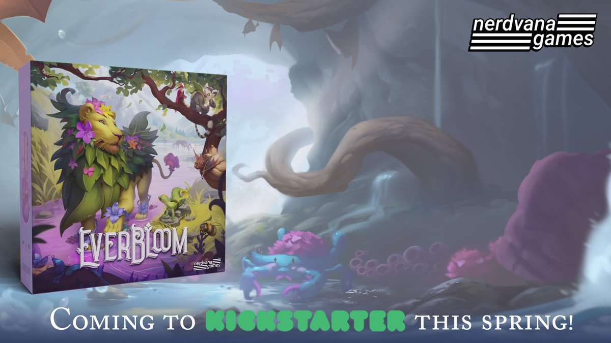 nerdvanagame's tweet photo. 🌸 Everbloom is coming to Kickstarter this spring! Sign up for updates https://t.co/yUr1eNIyAU🌿 #Everbloom #Kickstarter #Games https://t.co/322EGseVSq
