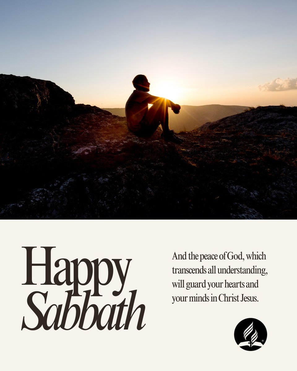 And the peace of God, which transcends all understanding, will guard your hearts and your minds in Christ Jesus.
Philippians 4:7 
#HappySabbath