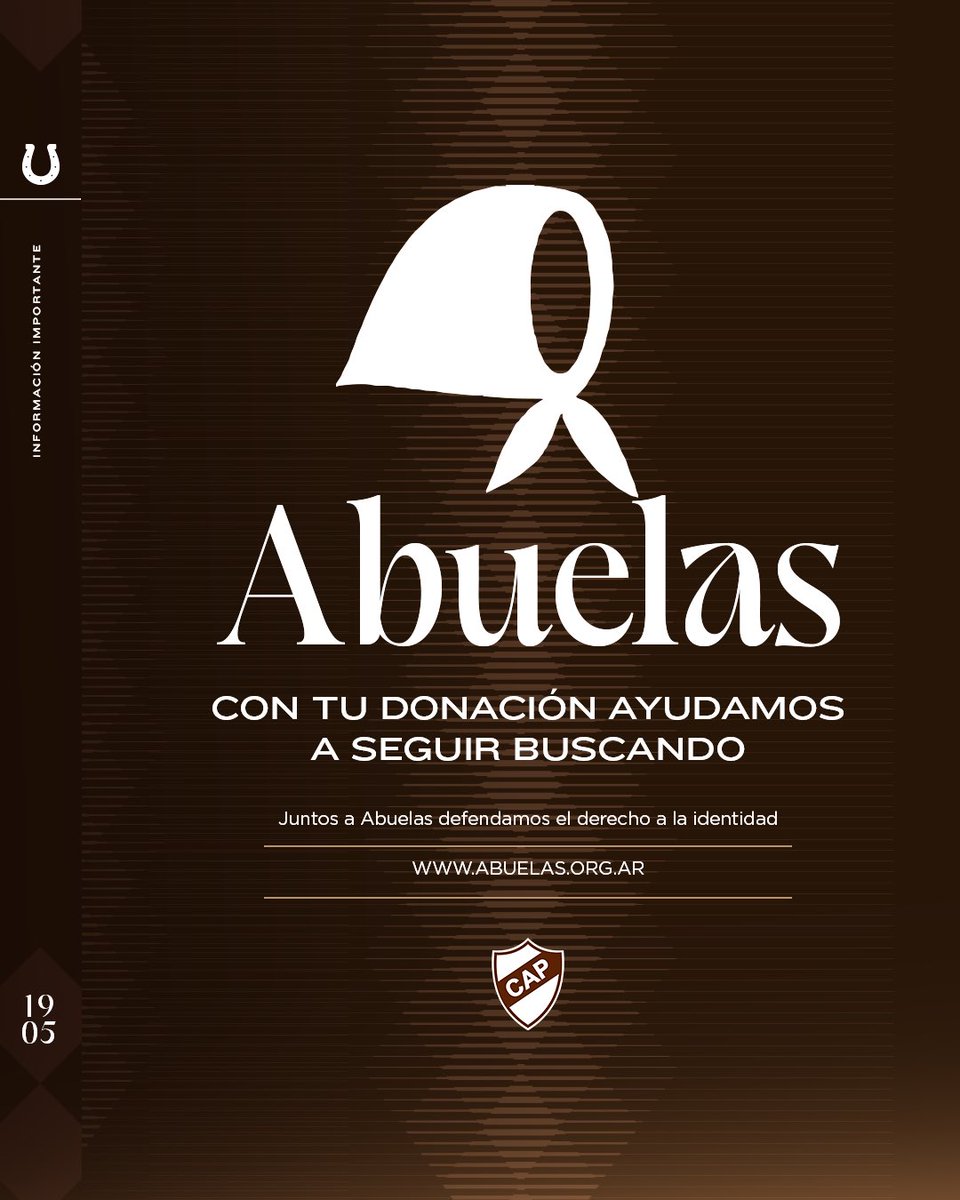 ¡Ayudemos a seguir buscando! Todavía hay 300 nietos y nietas apropiados durante la última dictadura militar que no conocen su identidad.

Colaboremos con la búsqueda de <a href="/abuelasdifusion/">Abuelas de Plaza de Mayo</a> hasta encontrarlos a todos. 🤎🤍

Si queres donar 👇
abuelas.org.ar/donaciones