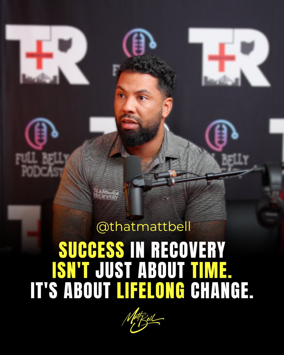 thatmattbell's tweet image. People get wrapped up in how long the recovery process is going to take. Understand that this is about being able to enjoy the rest of your life in sobriety. The hard stuff is part of the journey but it will pass!
#RecoveryJourney #RecoveryProcess #Change #Sober