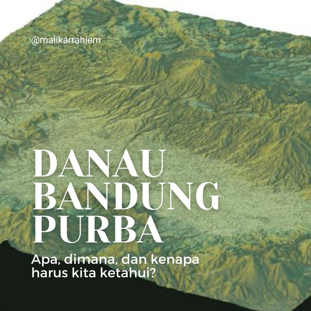 Bandung itu dulunya adalah danau. Apa saja buktinya dan di mana kita bisa lihat jejaknya.

Model di gambar dibikin dari DEM pake Rayshader.

(A thread)