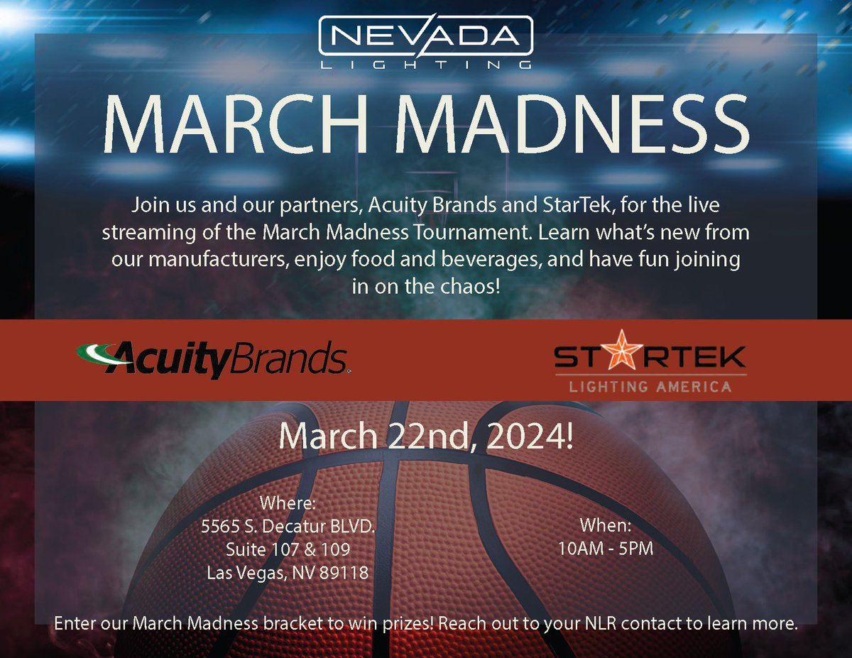 Let the count down begin! We’re 1 month away from our March Madness event. 🏀 We can’t wait to see you there!