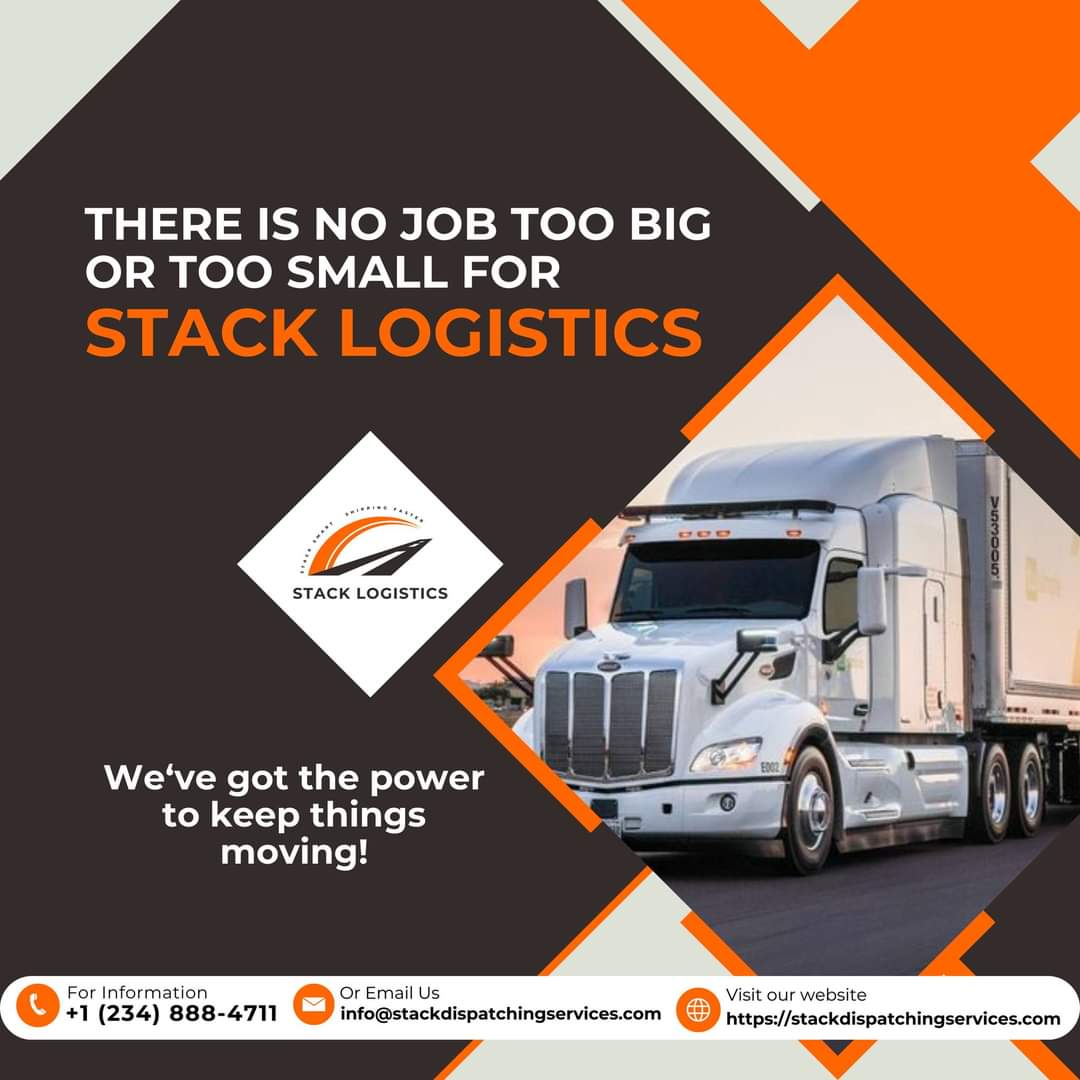 Stackdispatch's tweet image. There is no #job too #big or too #small for Stack Logistics
For more information visit stackdispatchingservices.com or email info@stackdispatchingservices.com
#stacklogistic #stackdispatchingservices #logistics #supplychain #businessgrowth #customerhappiness #efficiency #delivery