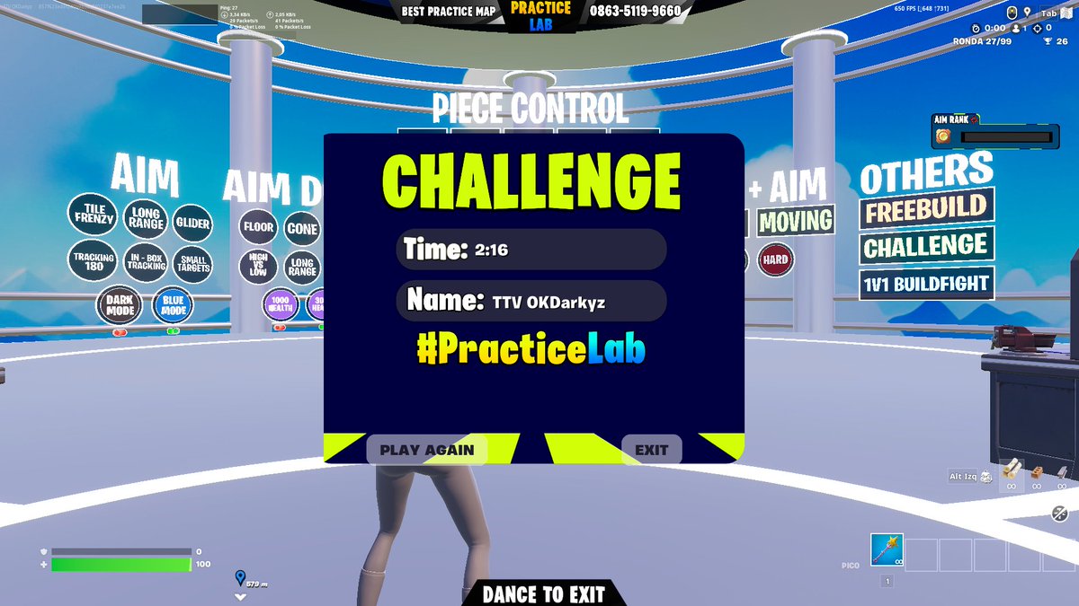 OKDarkyz's tweet image. @suja_gg veo q la gente se aprovecha de verme en directo para superarme pero no pueden #PracticeLab