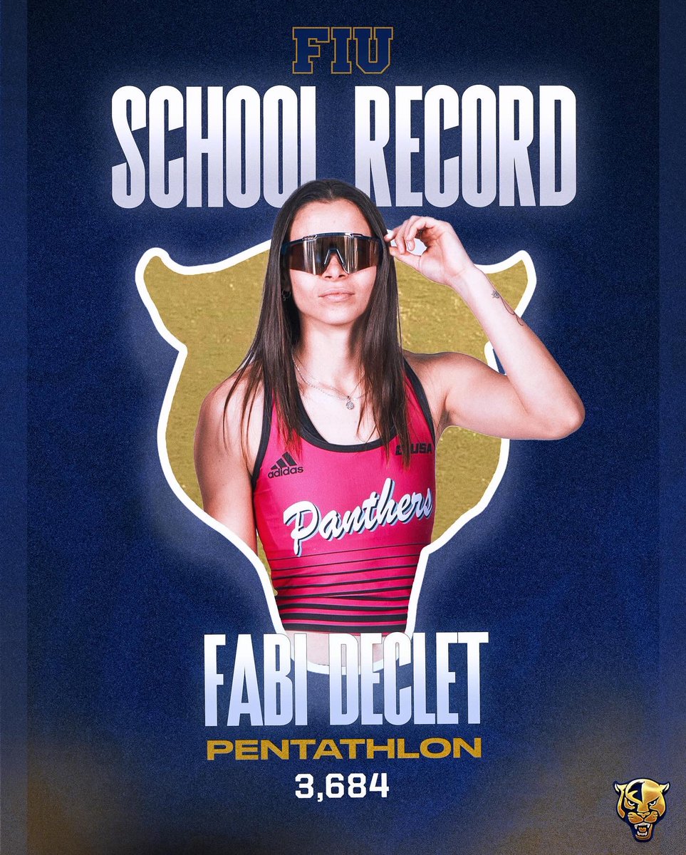 New FIU record 🚨 

<a href="/fabioladeclet/">Fabiola</a> breaks her previous mark with 3,684 pts in the pentathlon 🔥